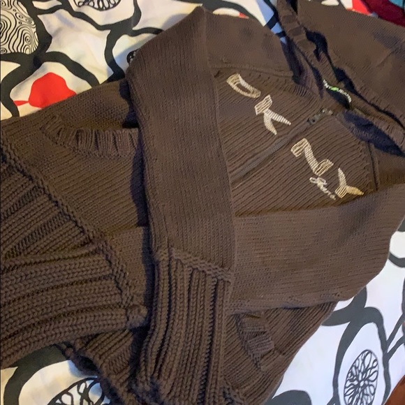 DKNY Zip Up Hoody Sweater - Picture 3 of 11